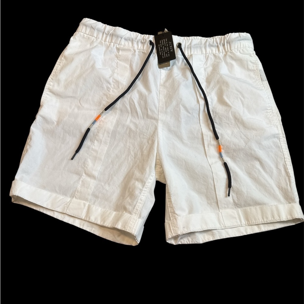 J.Crew Women's Size 2 Solid White Drawstring Shorts